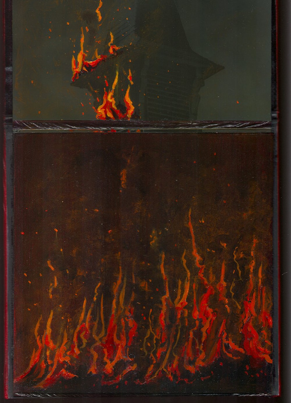Fire Book, Cross, rear panels